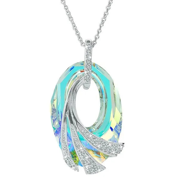 Pendentif en cristal de mer scintillant