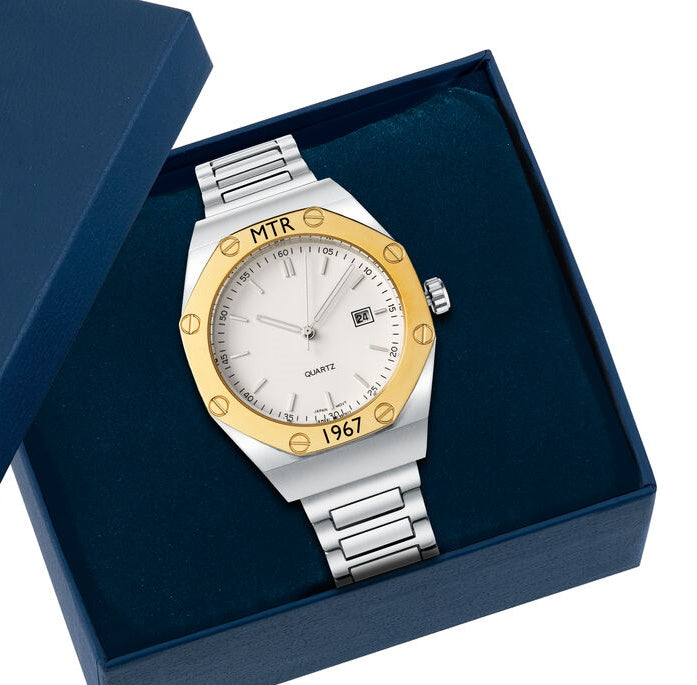 Montre personnalisée de l'année de naissance pour hommes