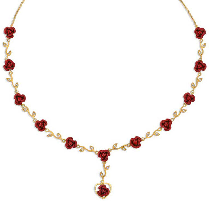 Collier d'une douzaine de roses