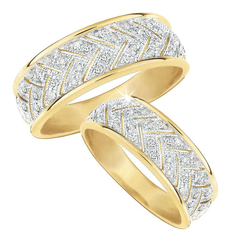 Anneau de feu en diamant