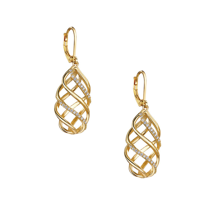 Ensemble de boucles d'oreilles et de colliers Sparkling Twirl